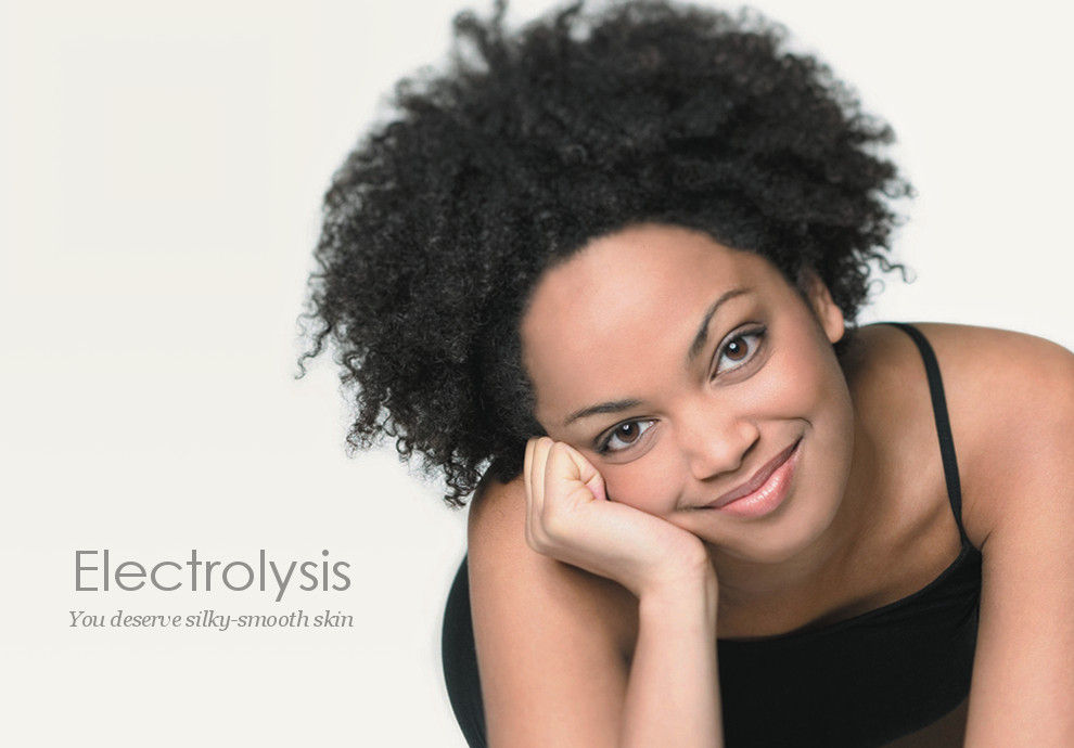 Electrolysis is permanent hair removal for curly or coarse hair